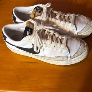 Nike White and Black Athletic Shoes